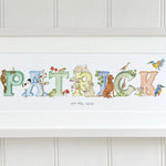 Natural Ireland Personalised Baby Name Frame (Natural) - fiadhandfinn