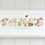 Natural Ireland Personalised Baby Name Frame (Sunset) - fiadhandfinn
