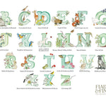 Personalised Double Baby Name Frame - fiadhandfinn