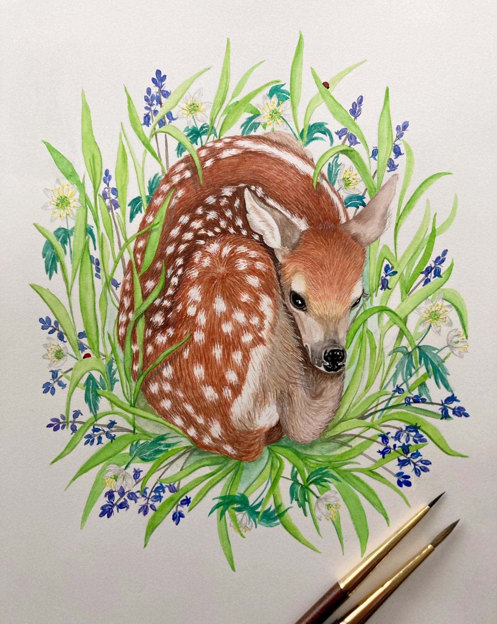 Spring Arrival Fawn - fiadhandfinn