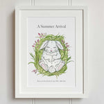 Summer Arrival Baby Rabbit Print - fiadhandfinn