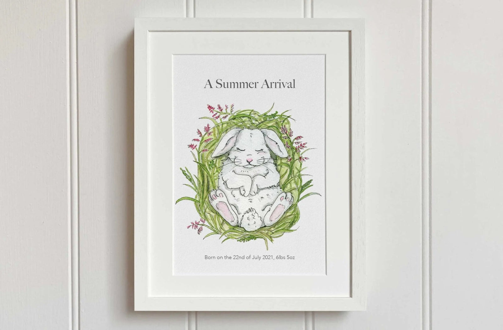 Summer Arrival Baby Rabbit Print - fiadhandfinn