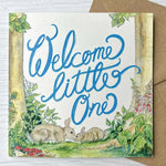 Welcome Baby Greeting Card (add to order) 7 Designs - fiadhandfinn